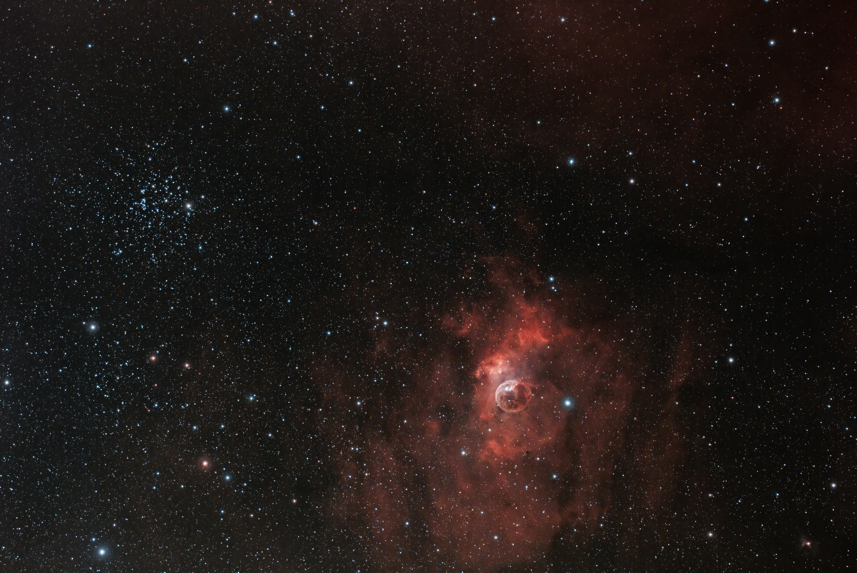 Bubble Nebel und M52