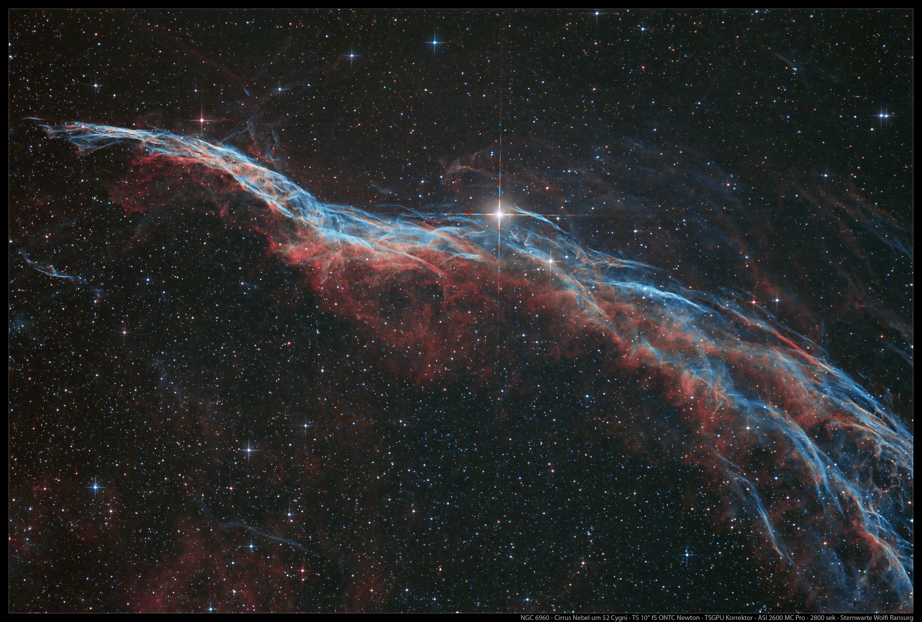 NGC 6960 Sturmvogel um 52 Cygni - TS 10